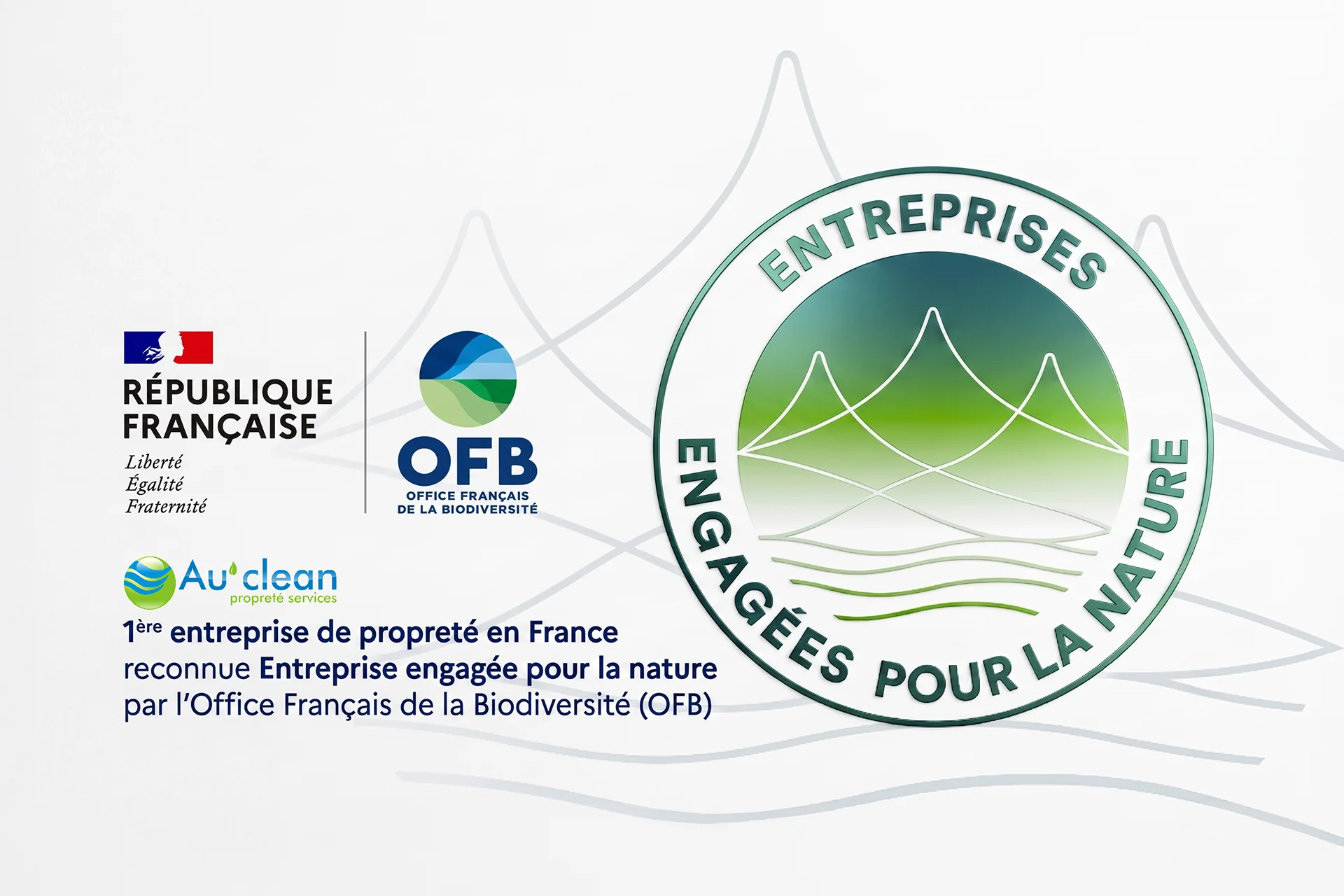 Image illustrant Au’clean : première entreprise de propreté en France reconnue « Entreprise engagée pour la nature »