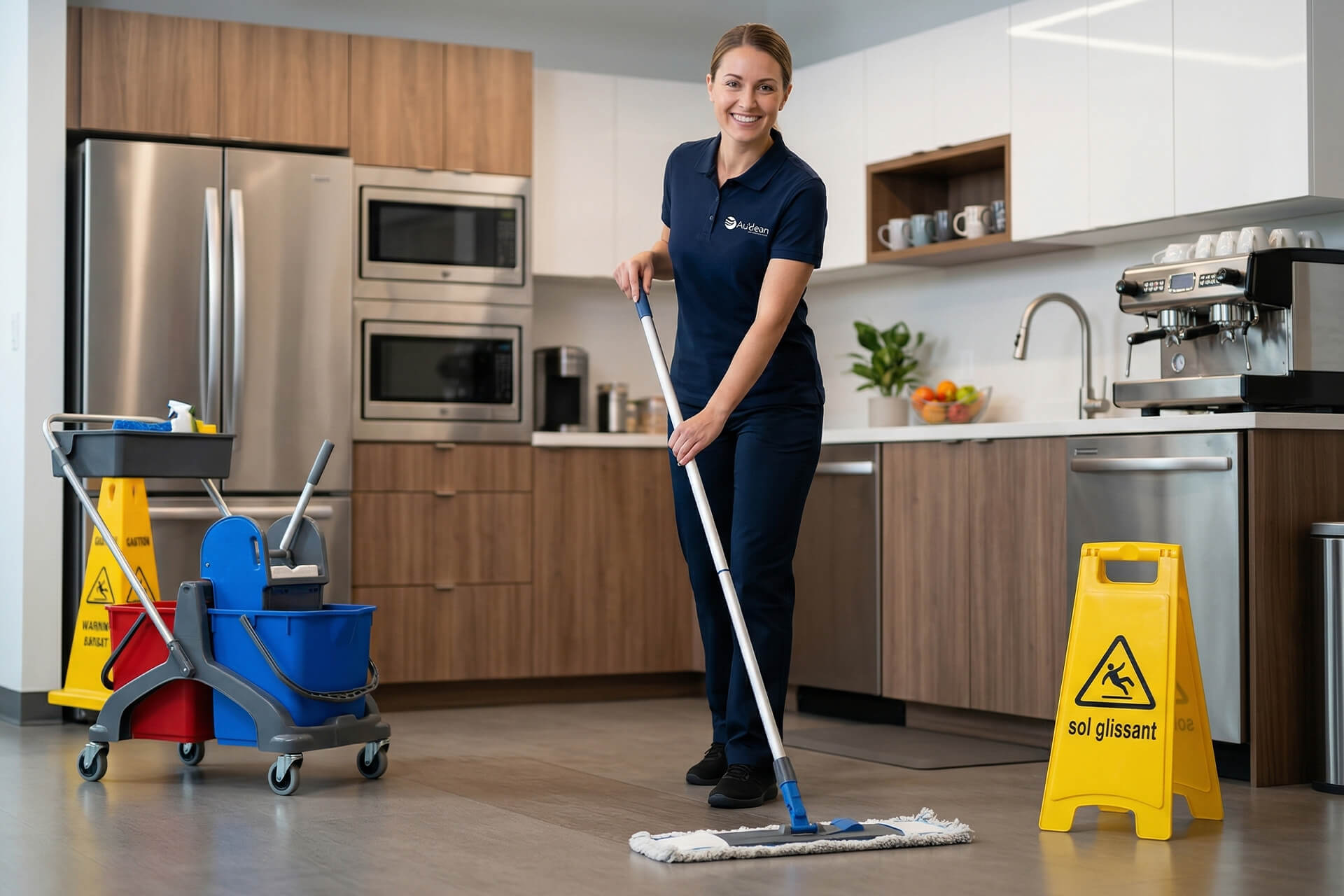 Image illustrant l'entretien des espaces communs