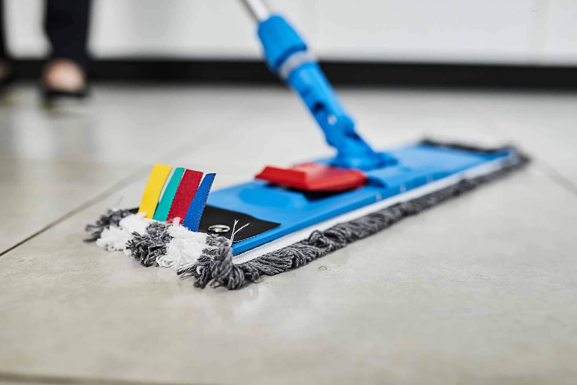 Image illustrant le nettoyage des sols