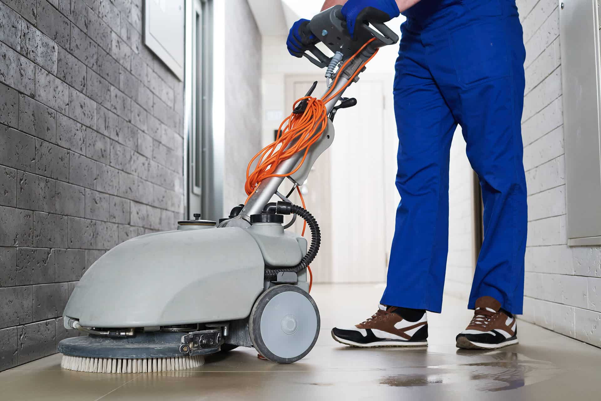 Image illustrant le nettoyage des sols